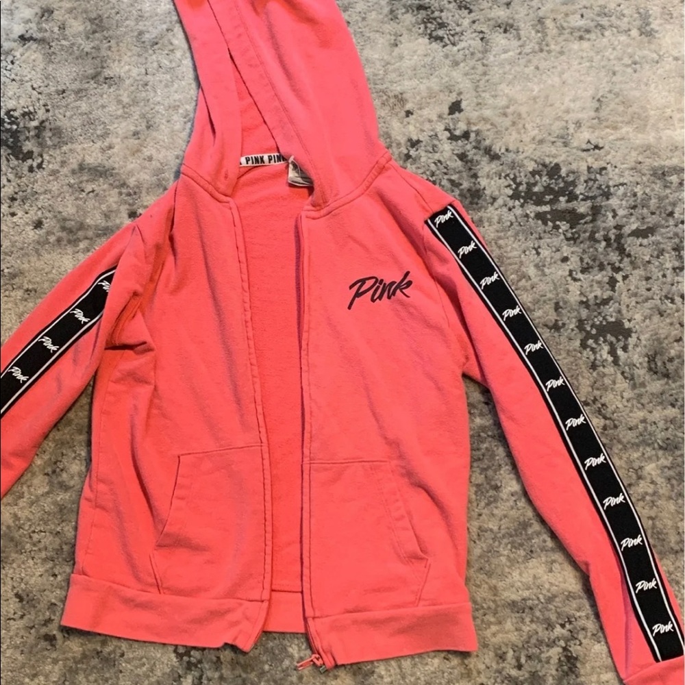 PINK Zip up Hoodie Size XSmall